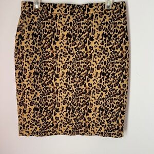 NWT J. Crew Leopard Print Mini Skirt Size 8 Petite